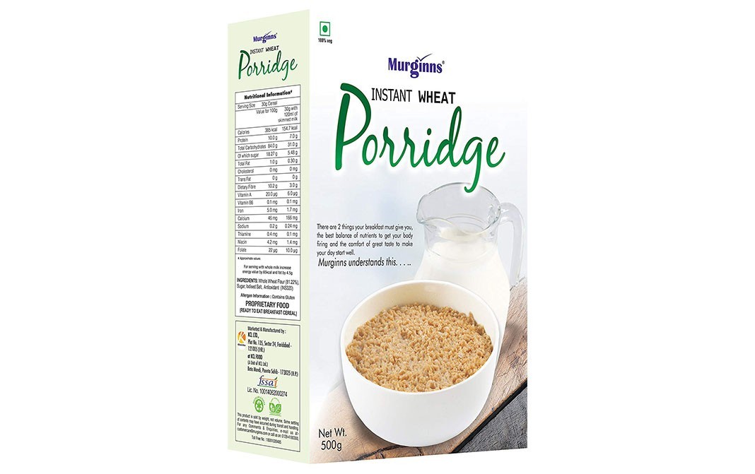 Murginns Instant Wheat Porridge   Box  500 grams